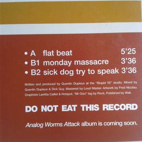 Mr. Oizo - Flat Beat (12` VINYL) VG+, VG   * Techno/Breaks