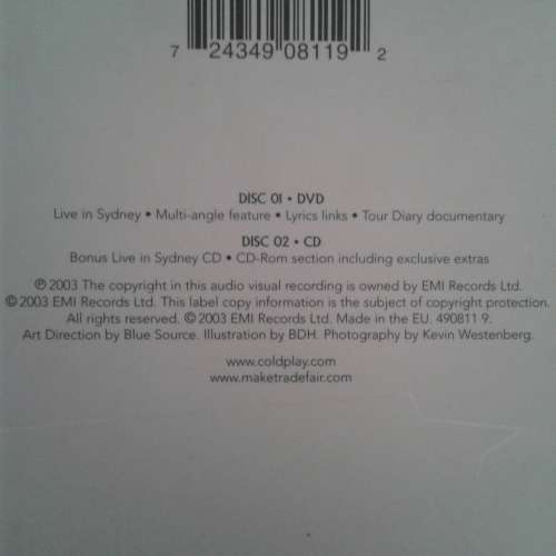 Coldplay - Live 2003 (CD/DVD) (2003)