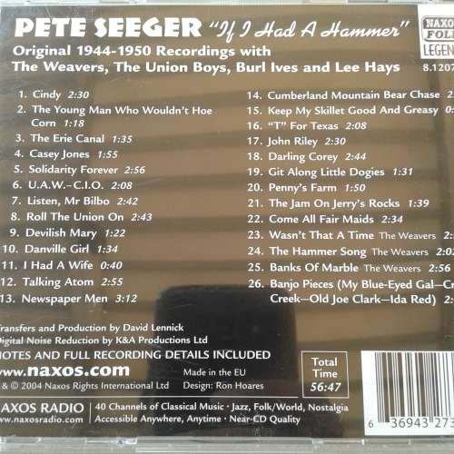 Pete Seeger - If I Had A Hammer (2004)
