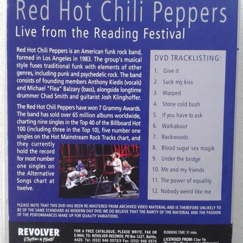 Red Hot Chili Peppers - Live At Reading Festival [DVD]