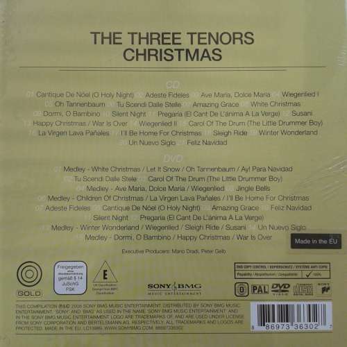 The Three Tenors Christmas [CD/DVD set in a metal tin] (Import) (2008)