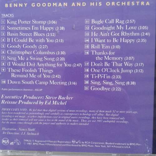 Benny Goodman And His Orchestra - Sing, Sing, Sing (1987)