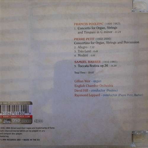 Weir / English Chamber Orchestra - Poulenc Concerto For Organ [SUPER AUDIO CD] (2001)