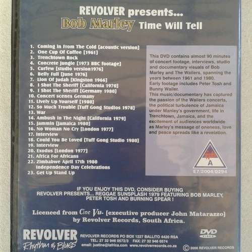 Bob Marley - Time Will Tell [DVD] (2006)