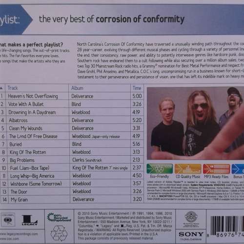 Corrosion Of Conformity - The Very Best Of [Import] (2010)