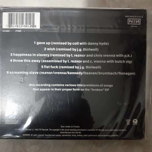 Nine Inch Nails - Fixed [EP] (Digipak) (1992)