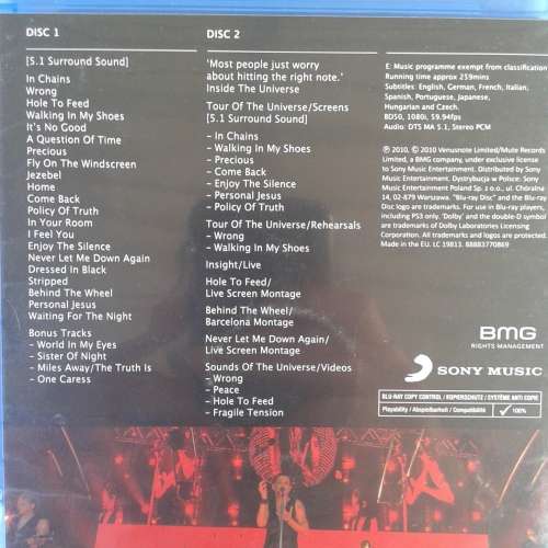 Depeche Mode - Tour Of The Universe: Barcelona 20/21.11.09 [2x Blu-Ray] (2019)