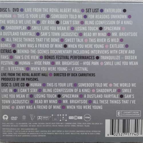 Killers - Live From The Royal Albert Hall [CD+DVD] (2009)