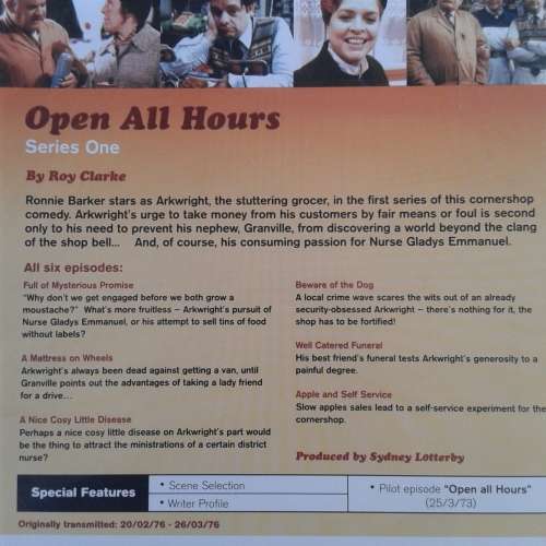 Open All Hours - Series One [DVD] (Ronnie Barker / David Jason)