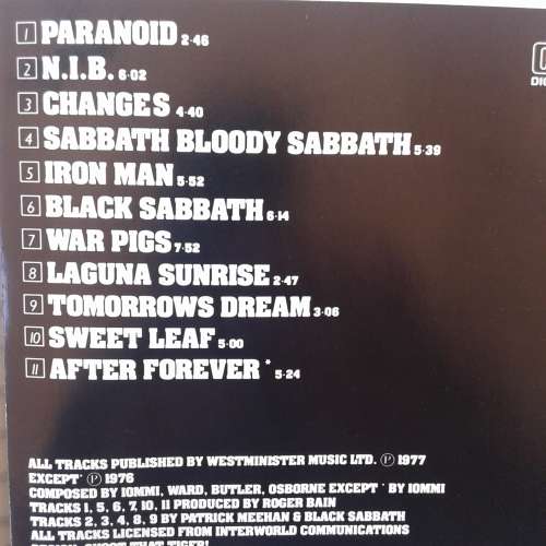 Black Sabbath - Greatest Hits [Import] (1990)