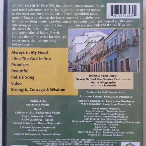 India Arie - Live In Brazil [DVD] (2003)
