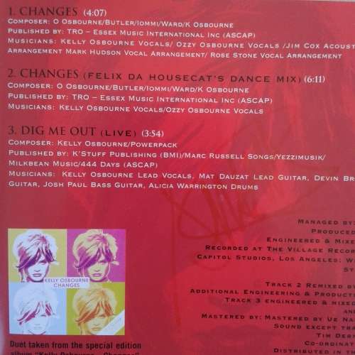 Ozzy & Kelly Osbourne - Changes (CD single) [Import] (2003)