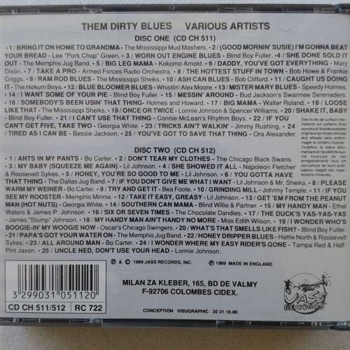 Them Dirty Blues (A Double Disc Copulation Compilation) - Various Artists (2CD) (1989)