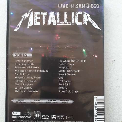 Metallica - Live In San Dieago [DVD] (2008)
