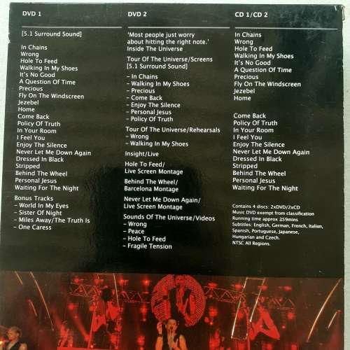 Depeche Mode - Tour Of The Universe: Barcelona 20/21.11.09 [2CD + 2DVD Box Set] [Import] (2010)