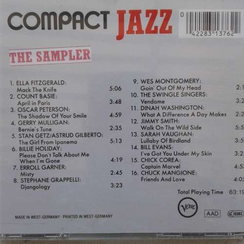 The Sampler - Various Artists [Compact Jazz Series] (1987)