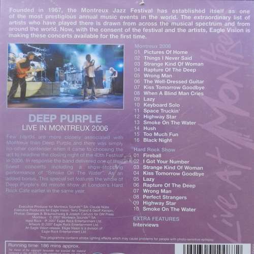 Deep Purple - Live At Montreux 2006 [HD DVD, Dolby Digital Plus - DTS HD] [UK Import] (2007)