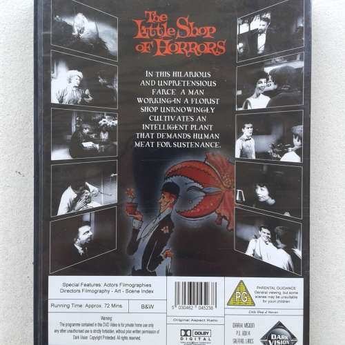 The Little Shop Of Horrors (Jack Nicholson) [DVD Movie] (1960)