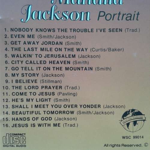 Mahalia Jackson - Portrait (1987)   *Soul/Gospel