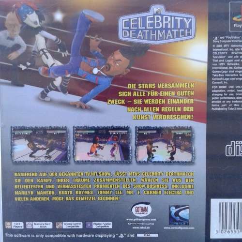 Celebrity Deathmatch (PlayStation 1 Game) (PAL)