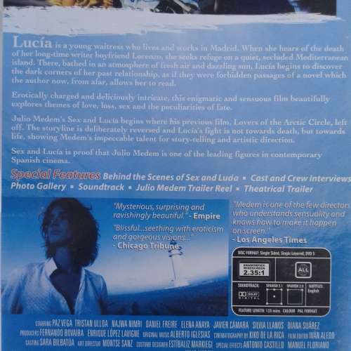 Sex And Lucia - A Film by Julio Medem [DVD] (2001)