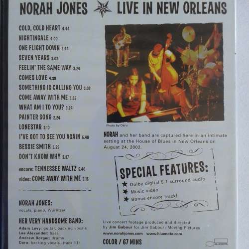 Norah Jones - Live In New Orleans [DVD] (2003)