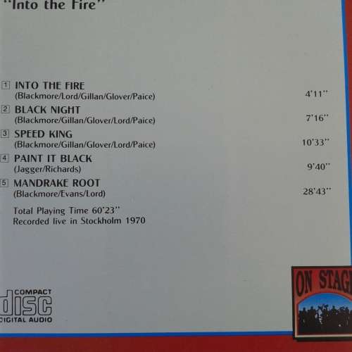 Deep Purple - Into The Fire: On Stage Live (1992)