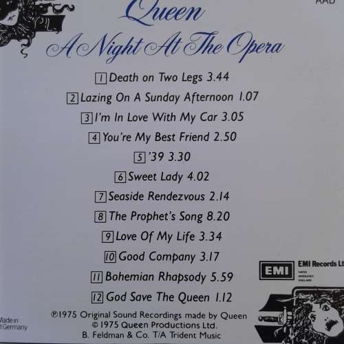 Queen - A Night At The Opera [Import CD] (1975)