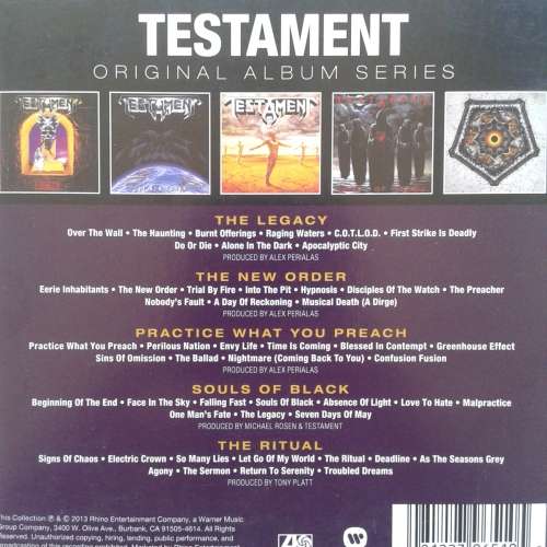 Testament - Original Album Series [5 CD Box Set] (2013)