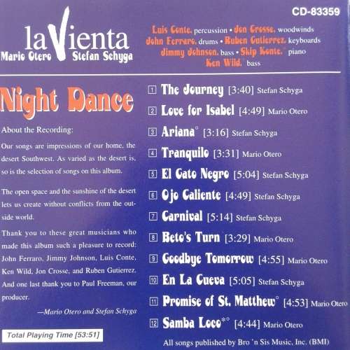 La Vienta - Night Dance (1994)   *Latin/Folk