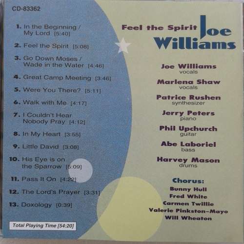 Joe Williams - Feel The Spirit (1995)   *Funk/Soul