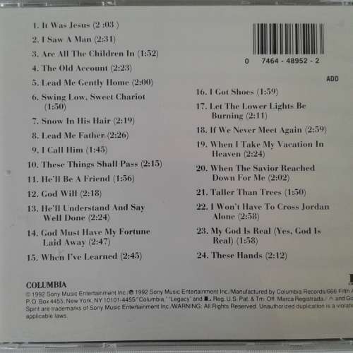 Johnny Cash - The Gospel Collection [Import] (1992)