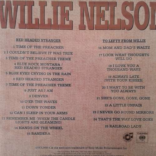 Willie Nelson - Red Headed Stranger / To Lefty From Willie (2000)
