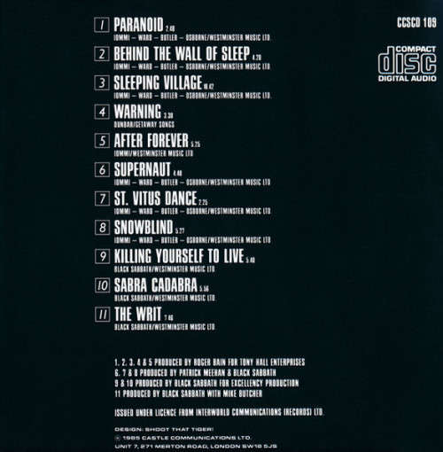 Black Sabbath - The Sabbath Collection [Import] (1985)
