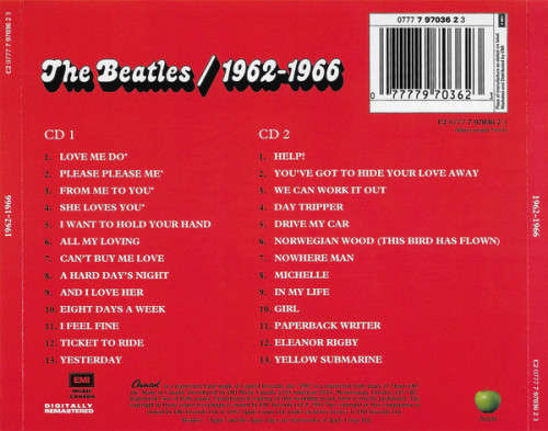 The Beatles - 1962-1966 (2CD) [Import] (1993)