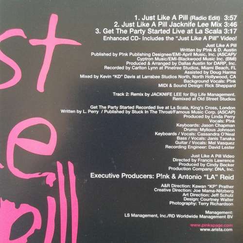 P!NK - Just Like A Pill [Import CD single] (2002)