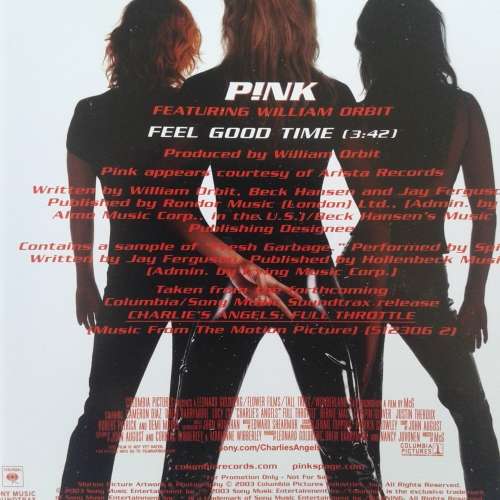 P!NK - Feel Good Time [Import PROMO CD single] (2003)