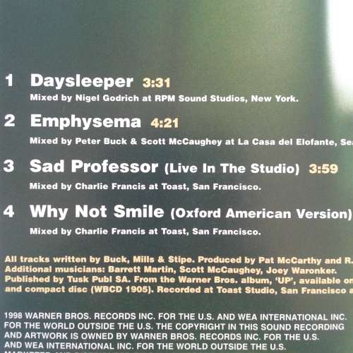 R.E.M. - Daysleeper [CD single] (1998)