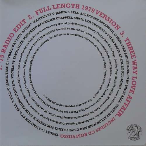 Elton John - Are You Ready For Love [Import CD single] (2003)