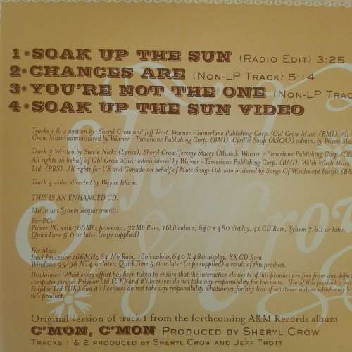 Sheryl Crow - Soak Up The Sun [Import CD single] (2002)