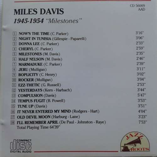 Miles Davis - Milestones 1945-1954 (1991)