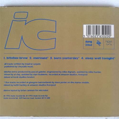 Inspiral Carpets - Bitches Brew [Import CD single] (1992)