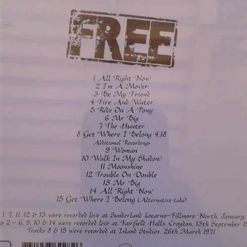 Free - Free Live [Import] (Remastered w/Bonus Tracks) (2002)