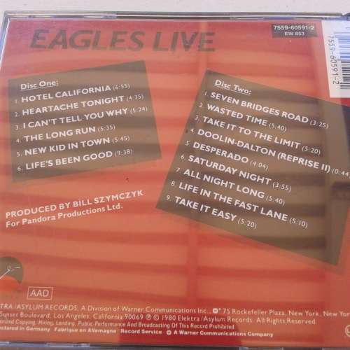 Eagles - Eagles Live (2CD) [Import] (1989)
