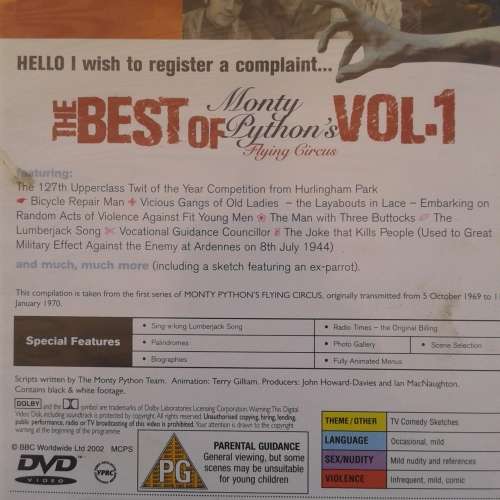 Monty Python - The Best Of Monty Python`s Flying Circus Vol. 1-3 (3DVD Box) (2001)