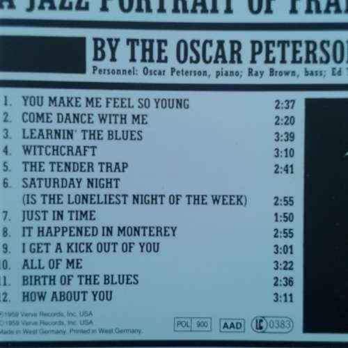 The Oscar Peterson Trio - A Jazz Portrait Of Frank Sinatra [Import] (1959)