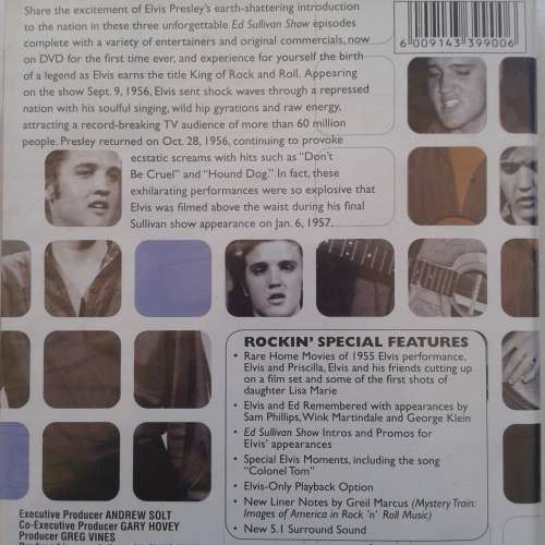 The Ed Sullivan Shows - Elvis  [3 DVDs]  (2009)