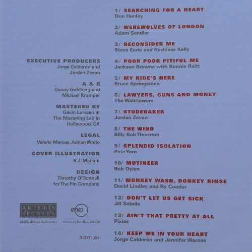 Enjoy Every Sandwich - The Songs Of Warren Zevon - Various Artists [Import] (2004)