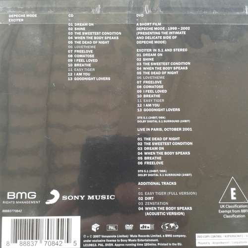Depeche Mode - Exciter (CD+DVD - DTS 5.1) (2013)