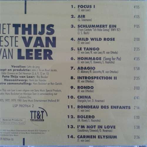 Thijs Van Leer (Focus) - Het Beste Van (1993)  *Neo-classical